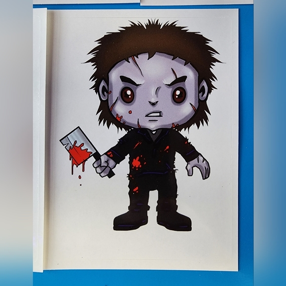 Set of 10 Terror Stickers Series 2, Horror Characters - Picture 5 of 5